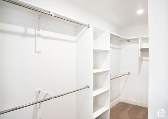 Large closet for primary bath
