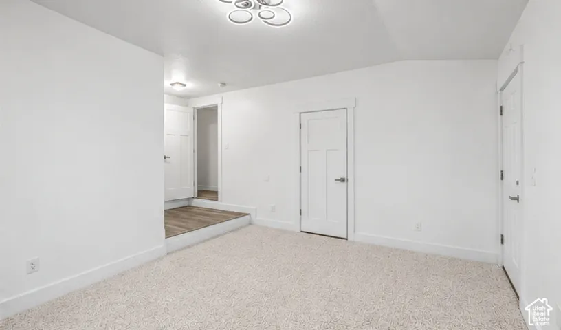 Main bedroom. Digitally altered to show the new carpet.
