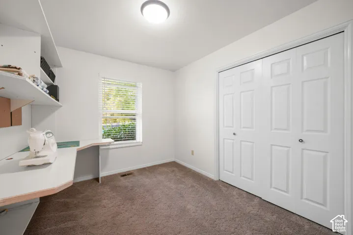 Bedroom 2/Office with built-in desk area