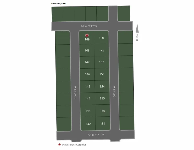Community Site Map. Illustrating the plot layout and the location of the property