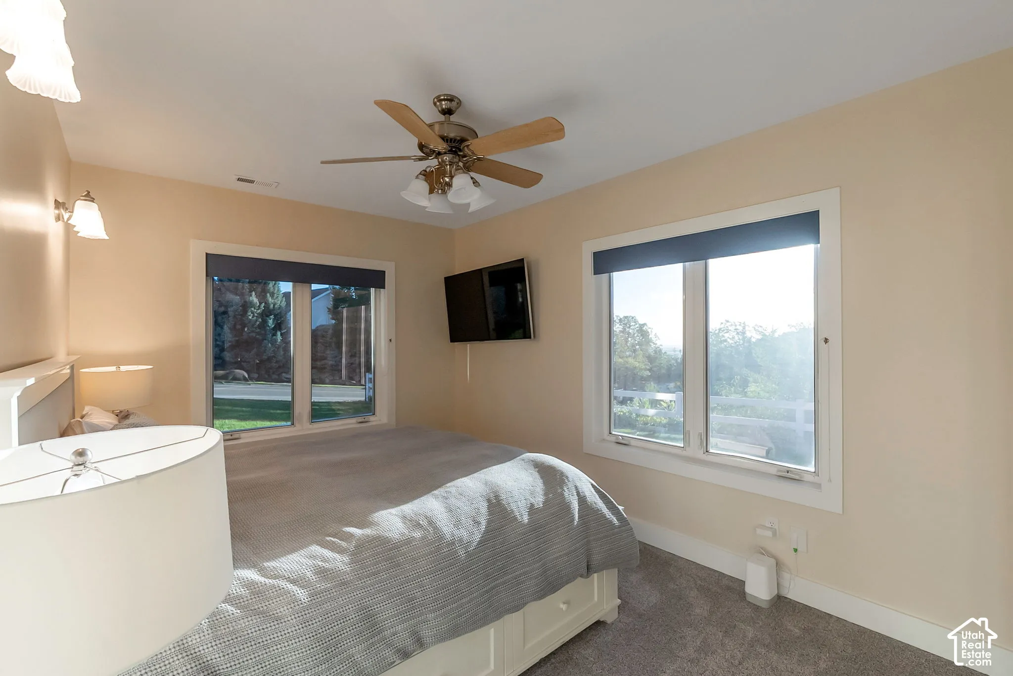 Views of the valley from your basement bedroom!