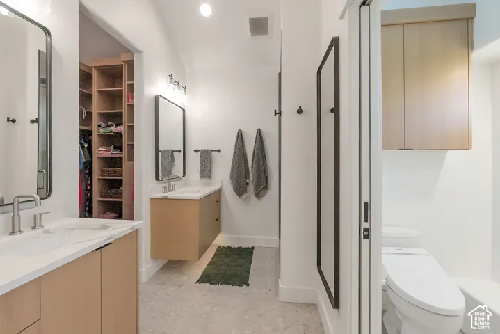 Down to the studs remodel of principle bathroom!