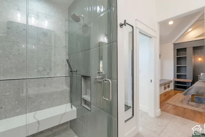 Custom, walk-in shower!
