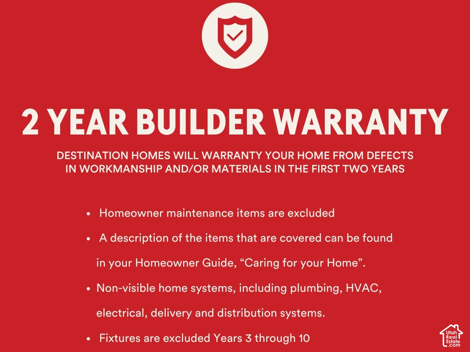 Builder Warranty Disclosure. Outlining coverage terms for workmanship and materials regarding the property