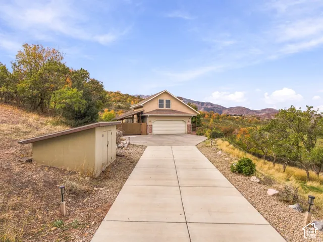 Concrete driveway