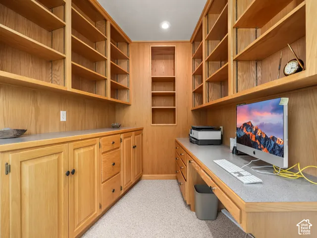Office with built in's.