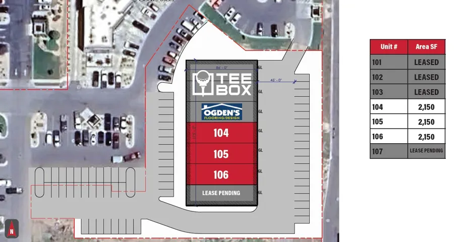 Site Plan. Illustrating the spatial distribution and current occupancy status of units within the property