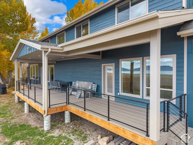 spacious covered deck