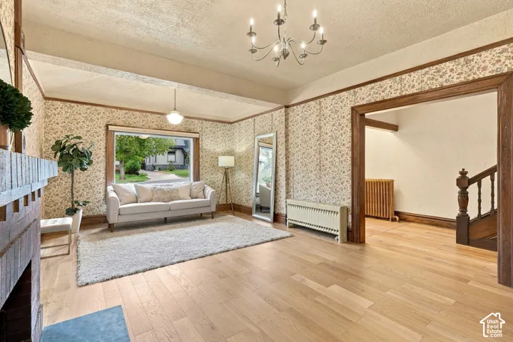 Spacious living room  just off the main entry.