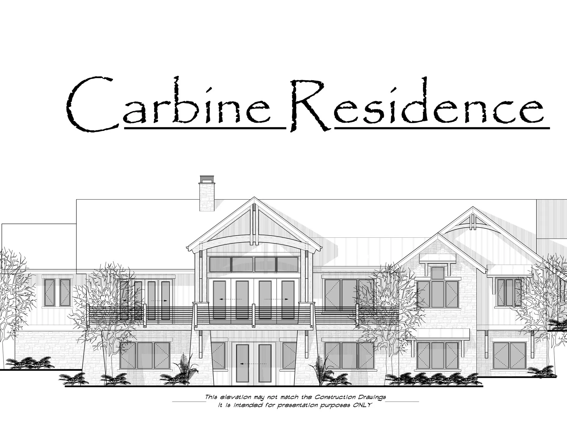 Architectural Rendering. Visual representation of the property exterior elevation for presentation purposes