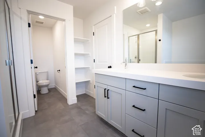 Primary bathroom featuring separate tub and shower