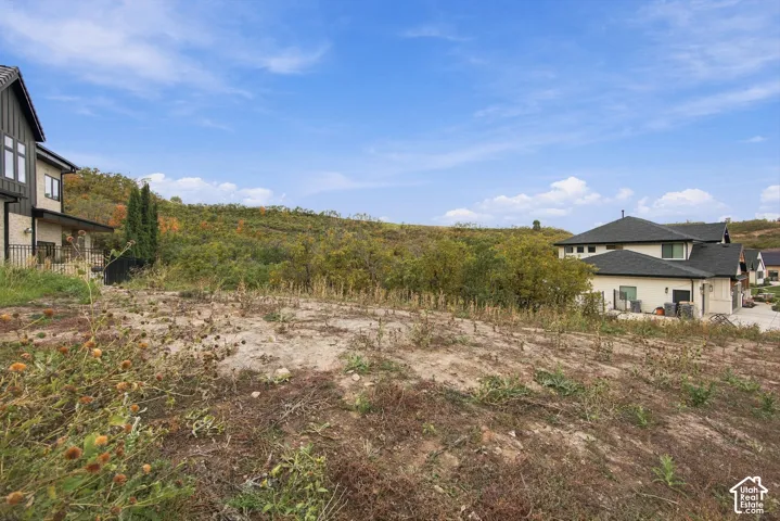 Expansive undeveloped lot featuring hillside terrain and mature foliage
