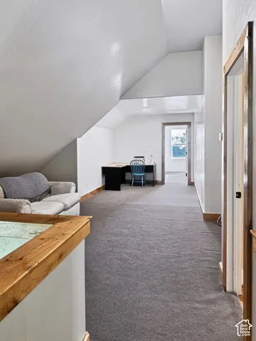 At the top of the staircase, a large loft area welcomes you to the second floor.