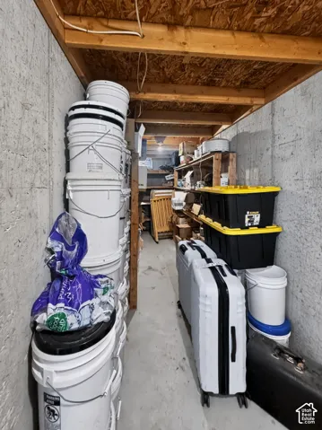Cold storage in the basement.