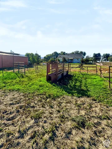 Livestock loading chute.