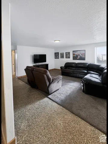 The first basement living room.