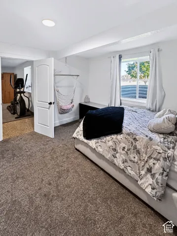First basement bedroom.