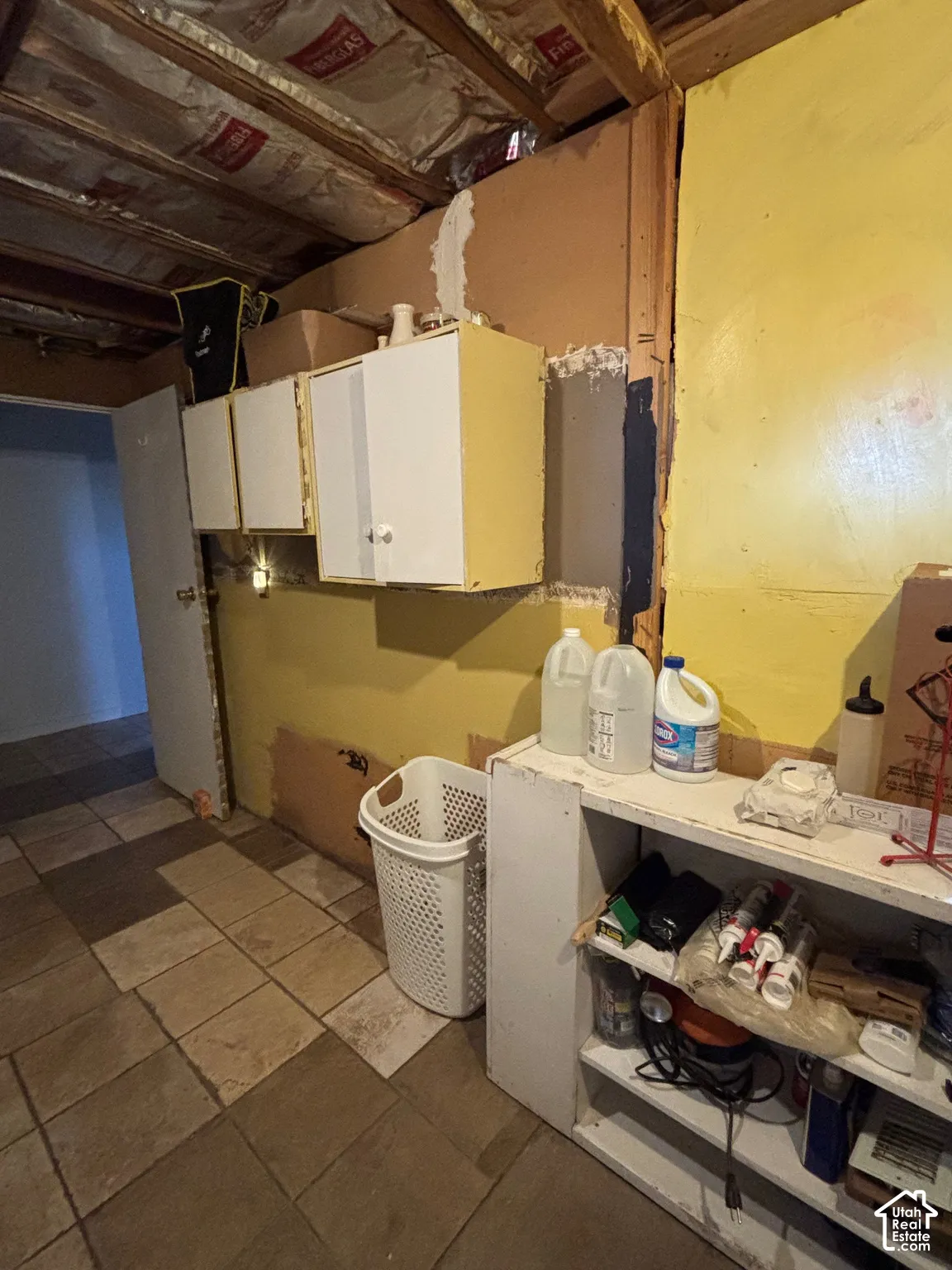 storage and laundry room