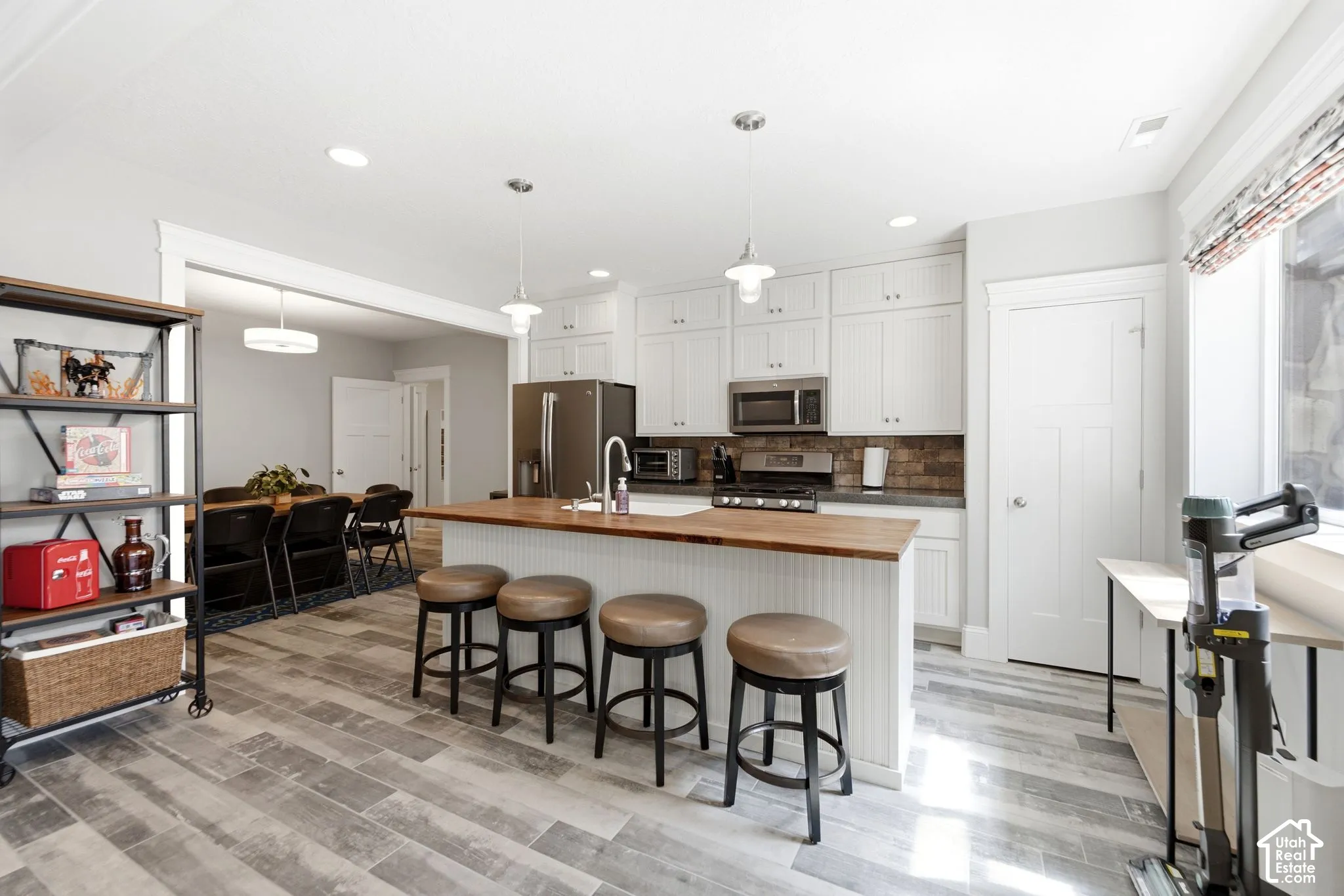 Lower level-ADU full kitchen with stainless appliances and pantry