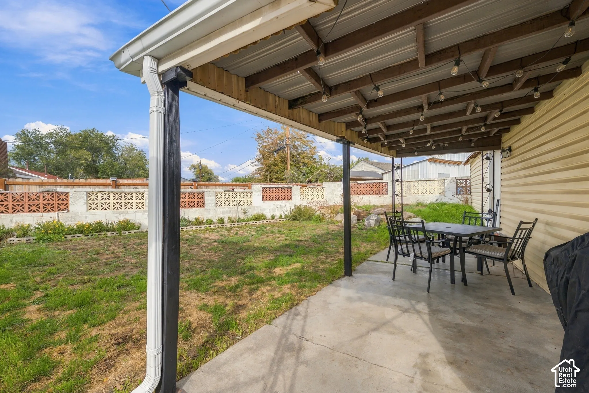 Covered patio