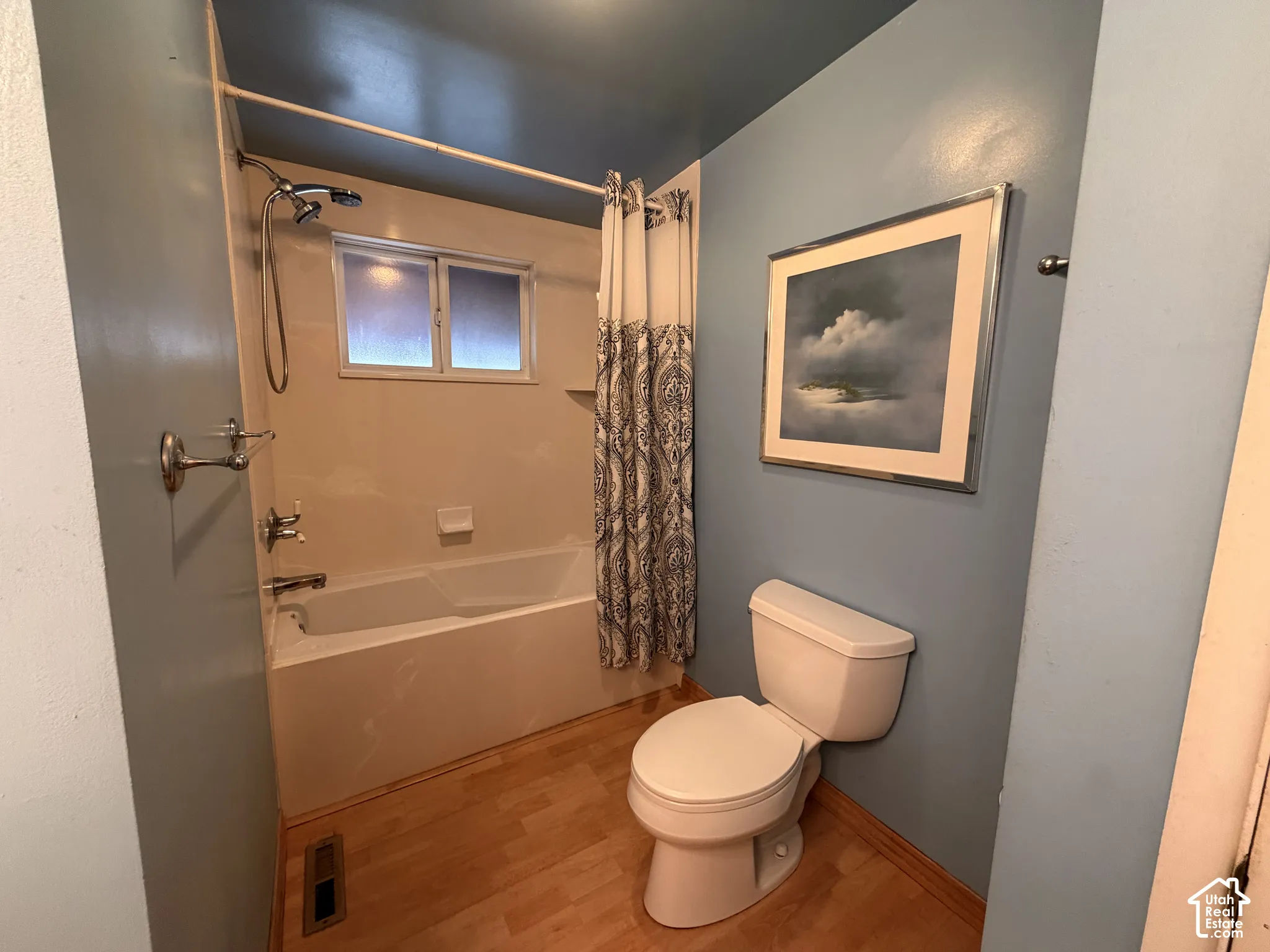 Full updated bathroom with deep soaker tub