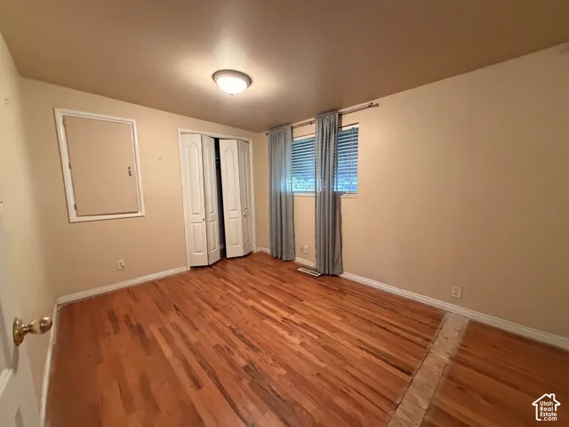 This was 2 bedrooms; a wall was taken out to make 1 huge room