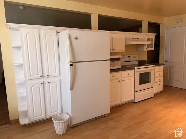 Includes microwave, stove and refrigerator