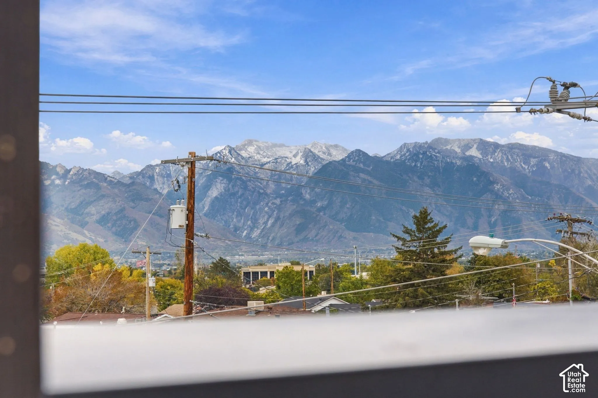 Expansive mountain backdrop featuring prominent peaks