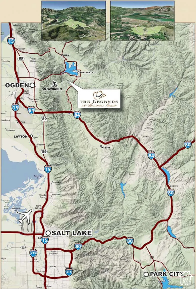 Property Location Map. Illustrating the regional topography and transit infrastructure surrounding the property