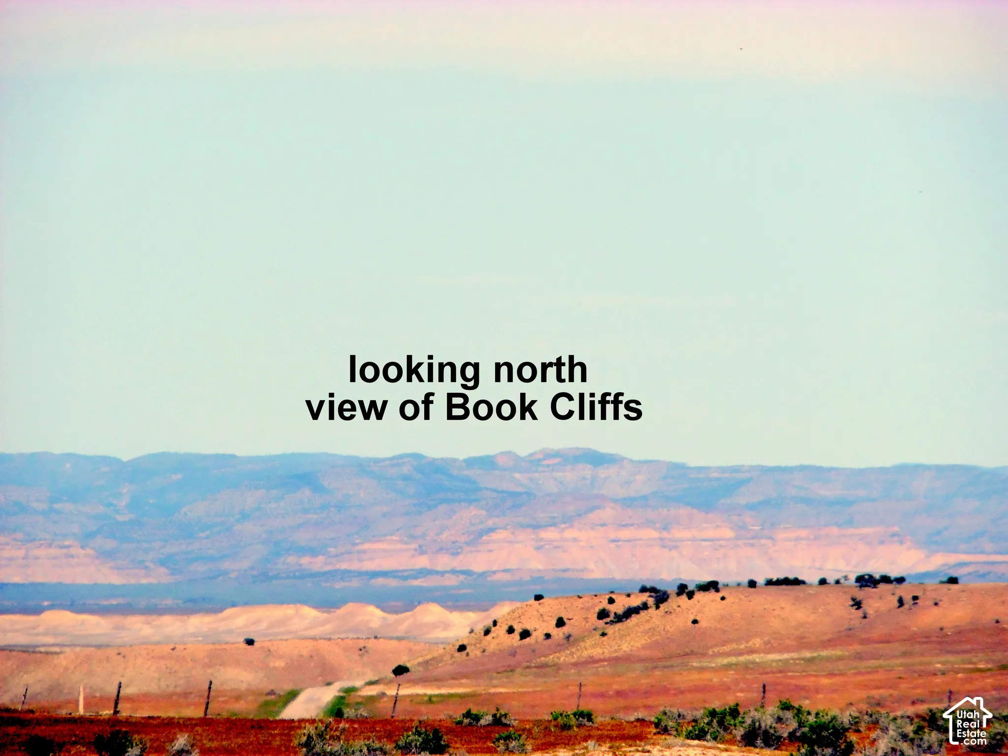 Prominent Book Cliffs mountain backdrop with expansive natural desert terrain