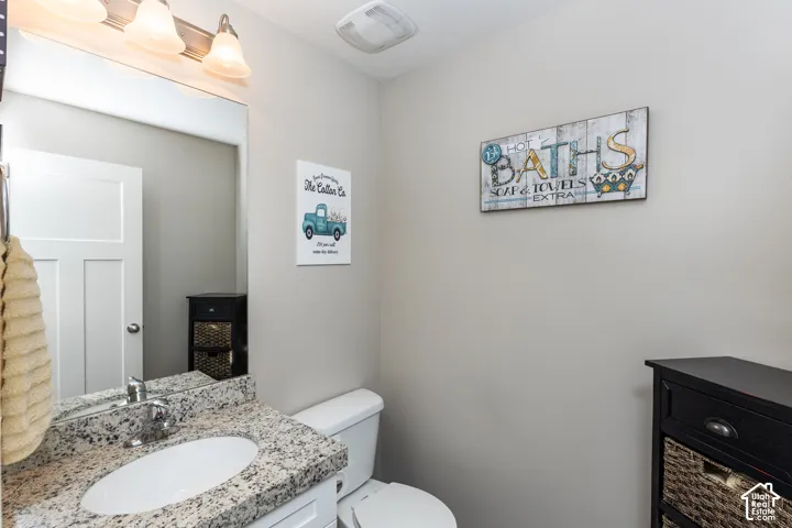 Main floor half bath