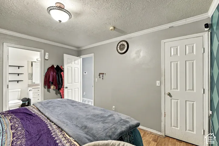 Interior space featuring crown molding, neutral wall finishes, multi-panel doors, and overhead semi-flush mount lighting