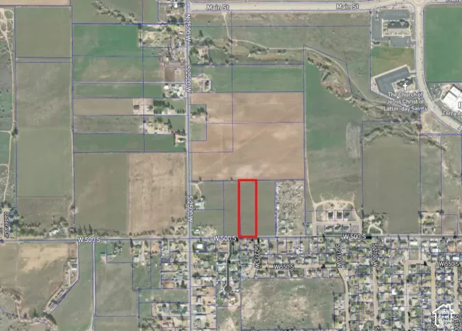 Property Parcel Map. Illustrating the defined boundary lines and geographic position of the property