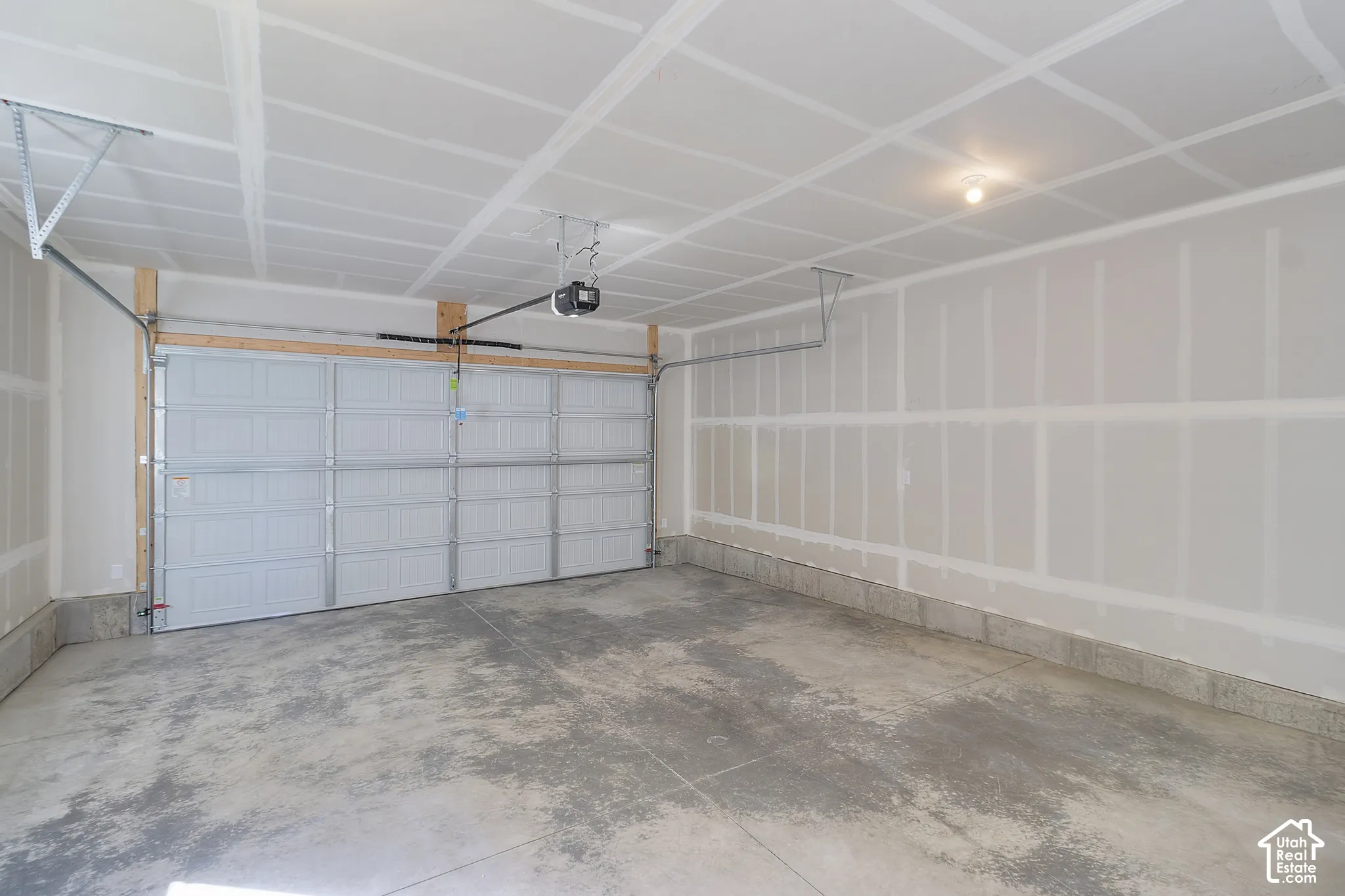 Attached two-car garage