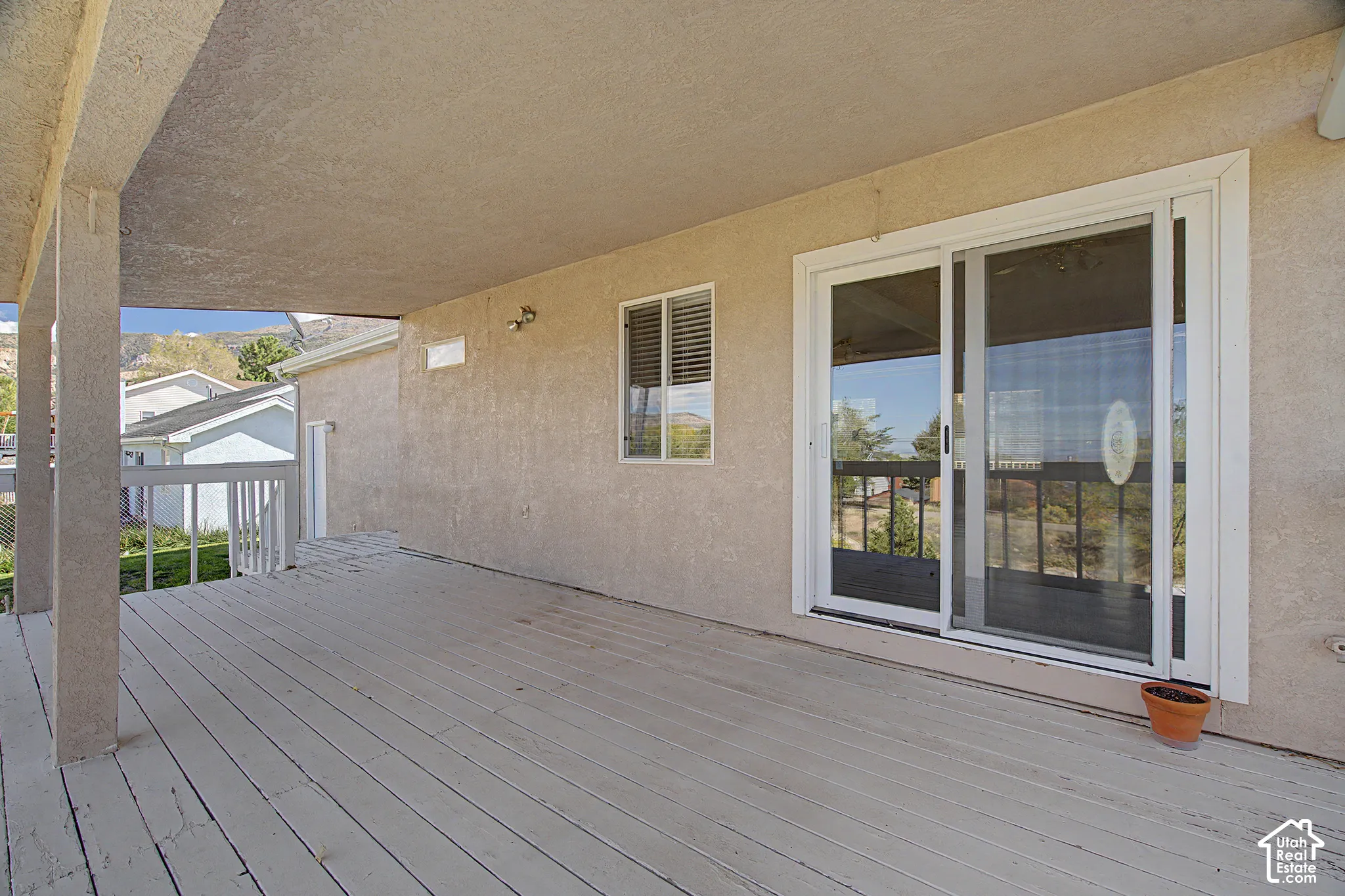 Rear deck, backs up to open space