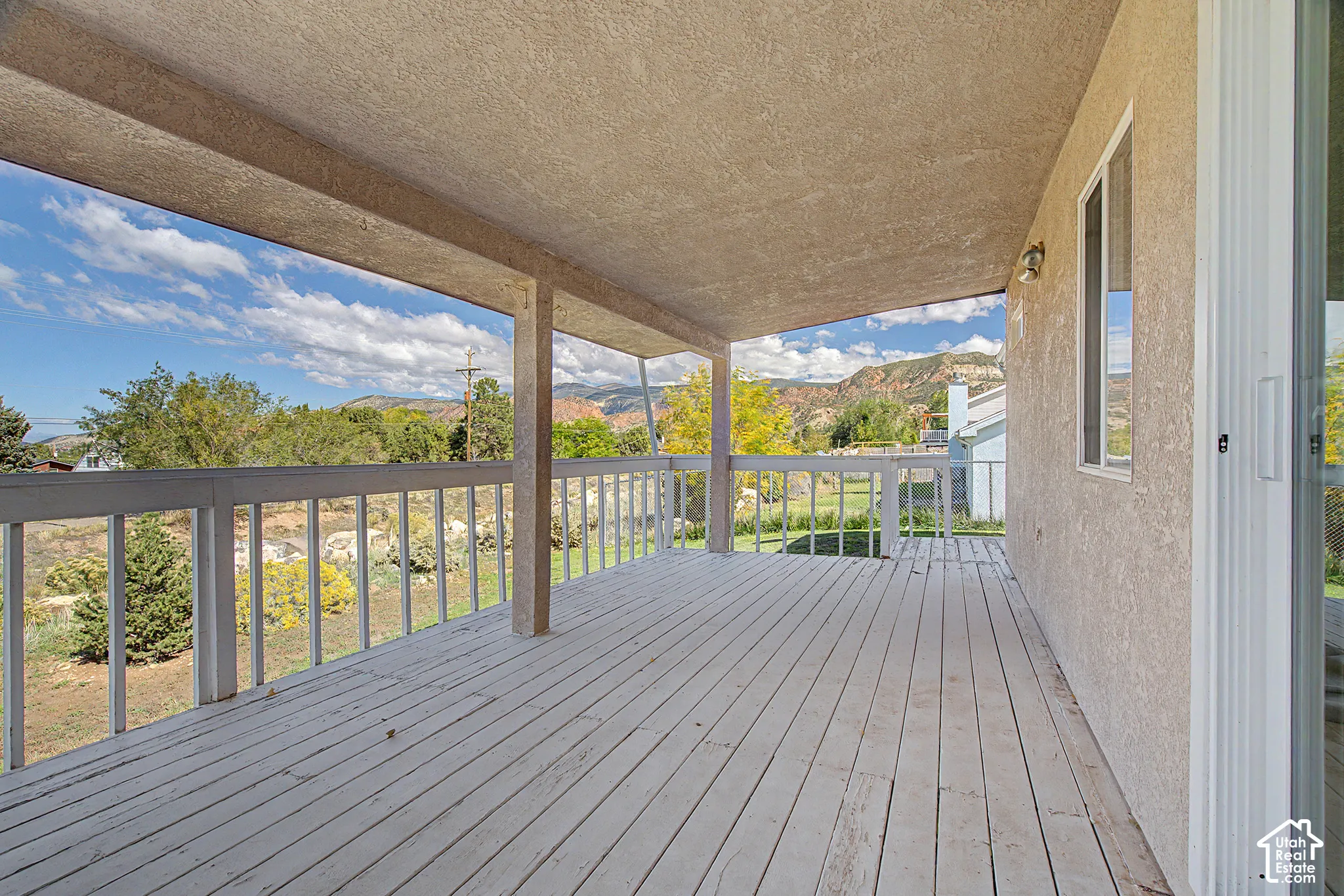 Rear deck, backs up to open space