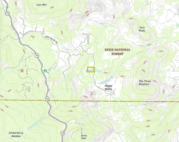Topographic Map. Indicating the geographic location of the property
