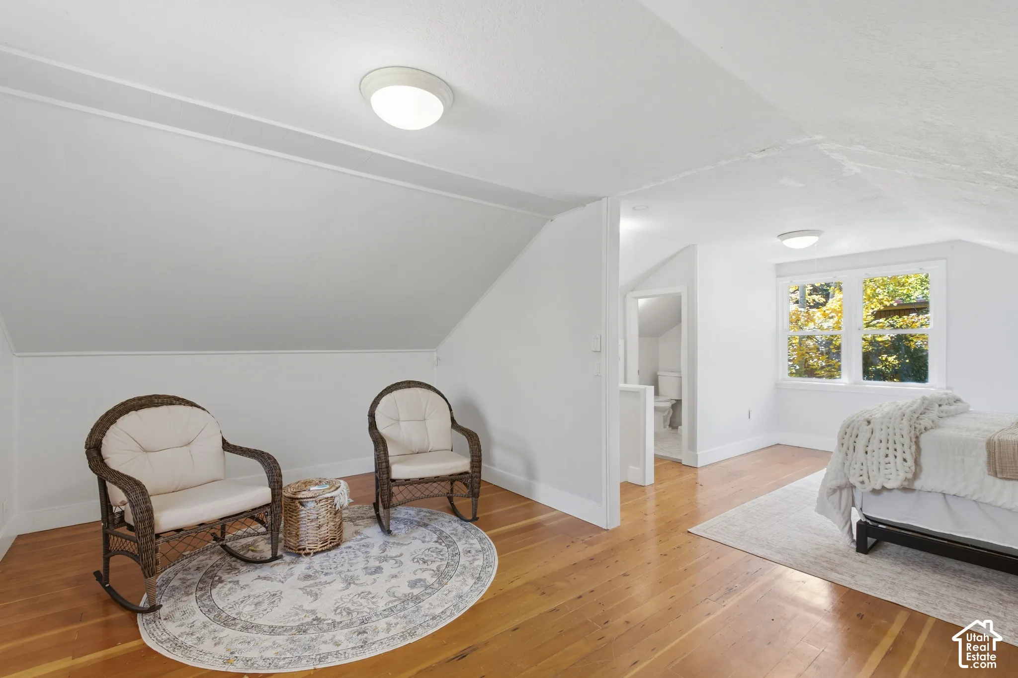 Reading nook in the primary bedroom