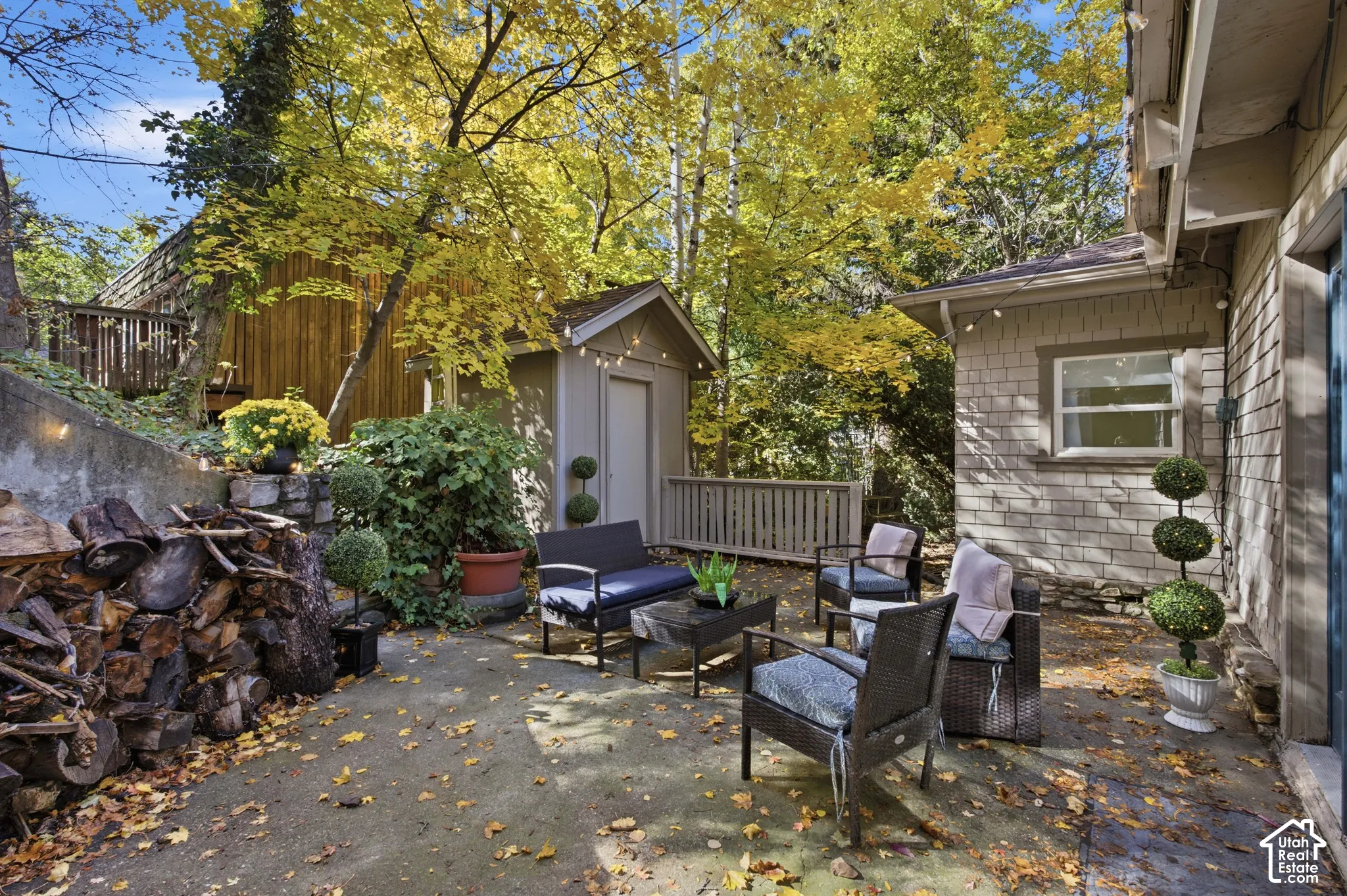 Concrete patio