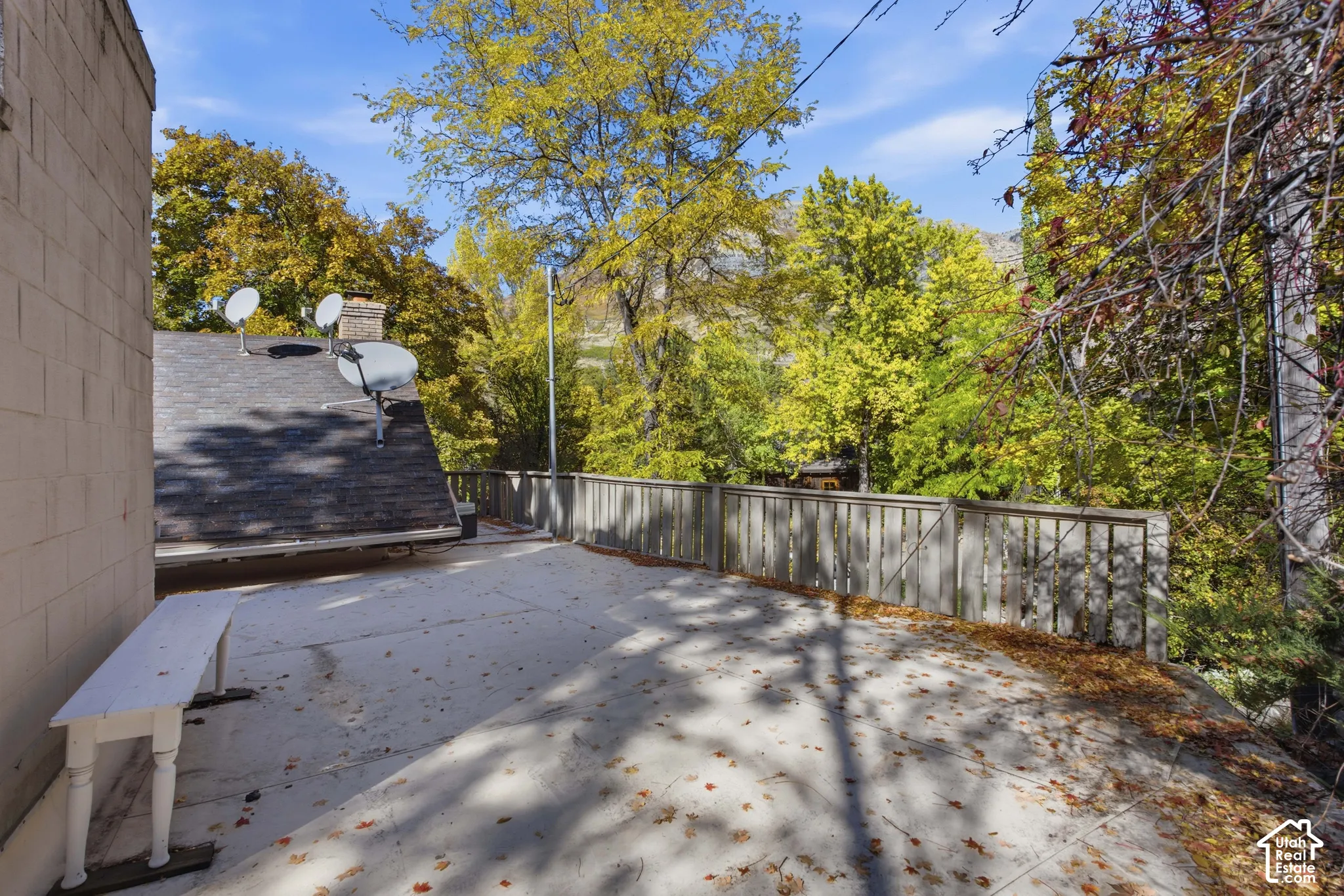 Expansive concrete terrace
