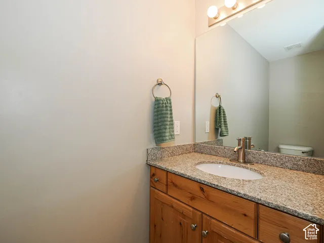1/2 bath on the main level for guests