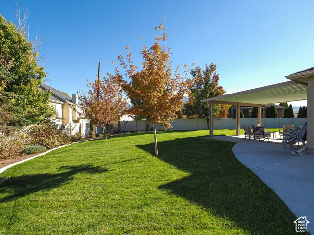 Manicured yard!