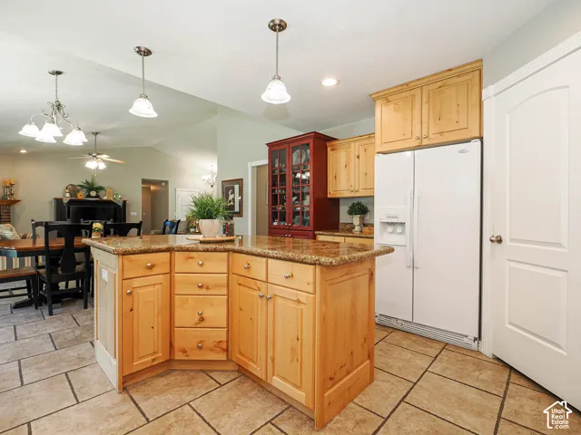 island open to family room