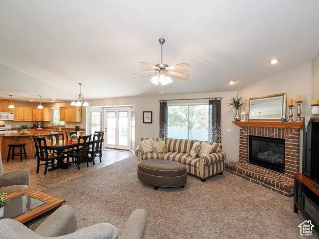 Open-concept living space