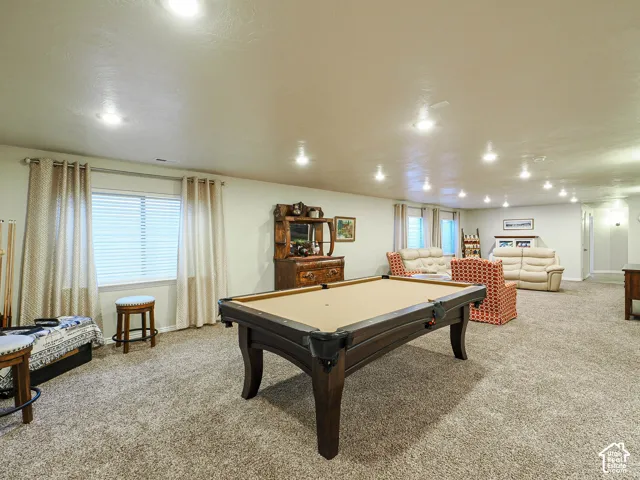 Spacious family room downstairs with plenty of room to play