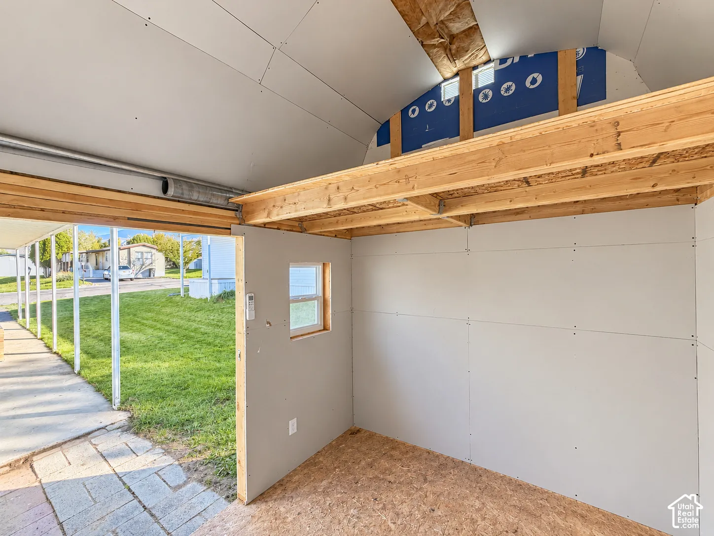 View of shed loft