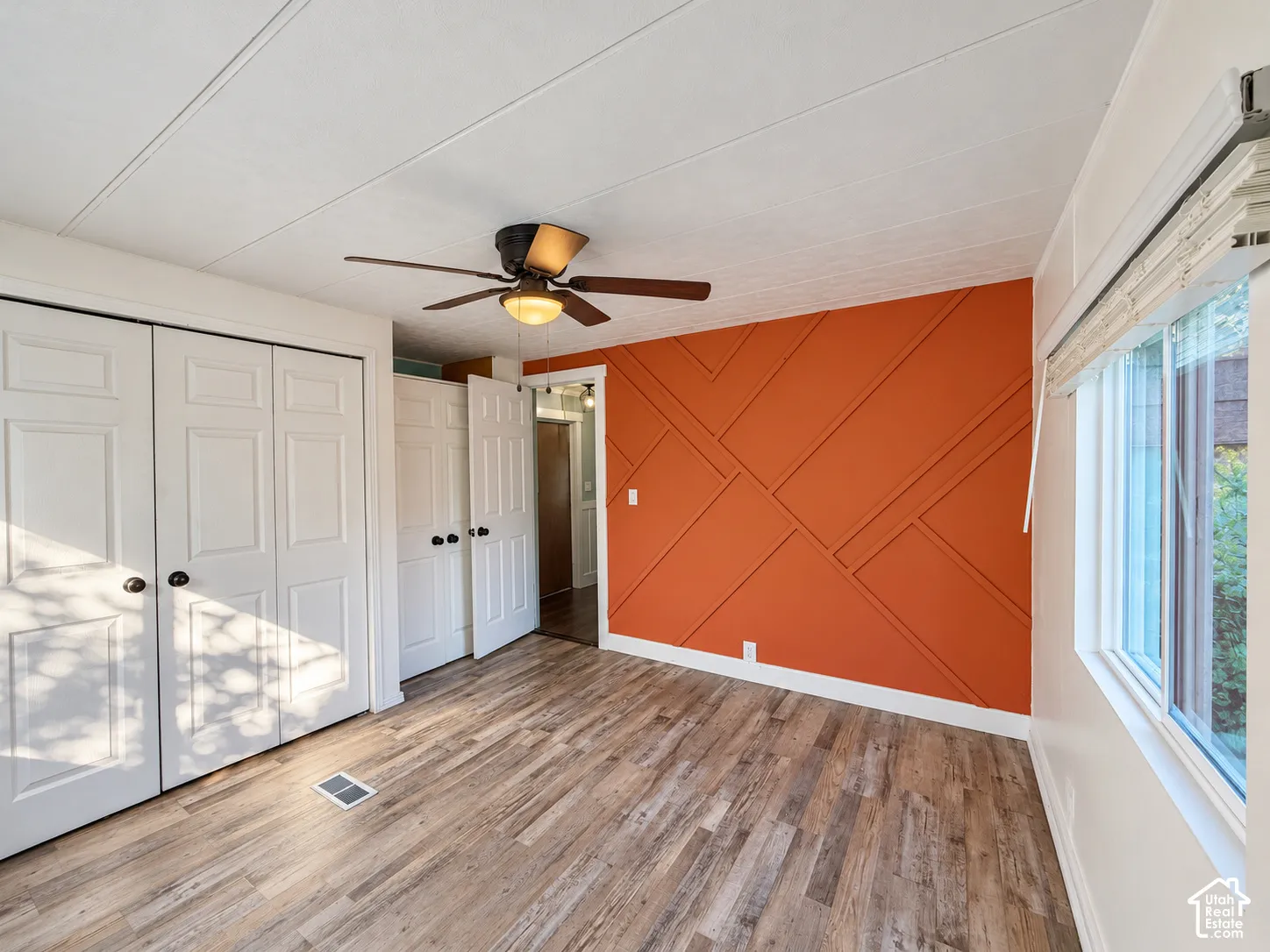 Primary bedroom accent wall