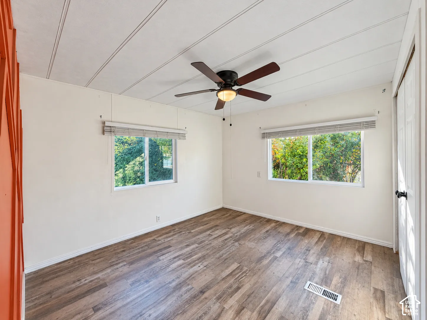 Primary bedroom has 2 windows