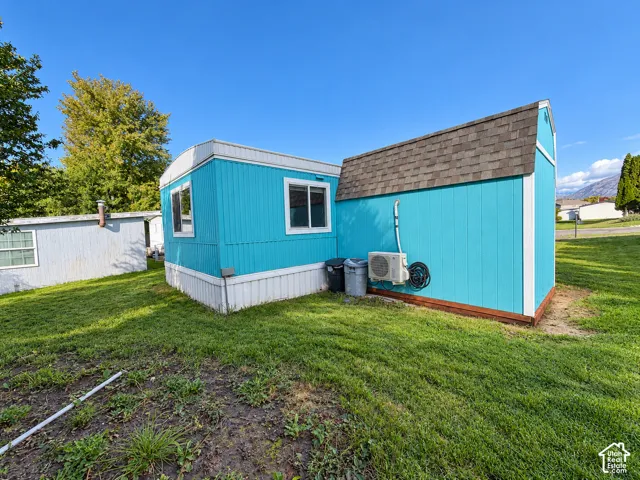 Backyard behind shed