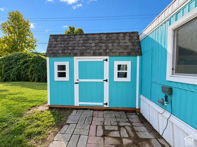 Shed with lock